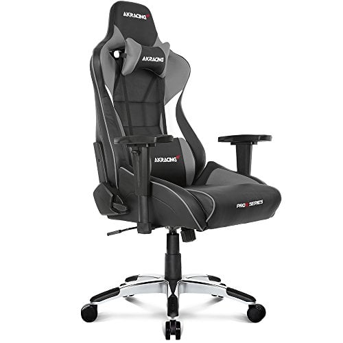 AKRacing ゲーミングチェア デスクチェア 勉強椅子 学習椅子 グレー 灰 Pro-X V2 高耐久PUレザー 180度リクライニング 在宅 リモート 5年保証